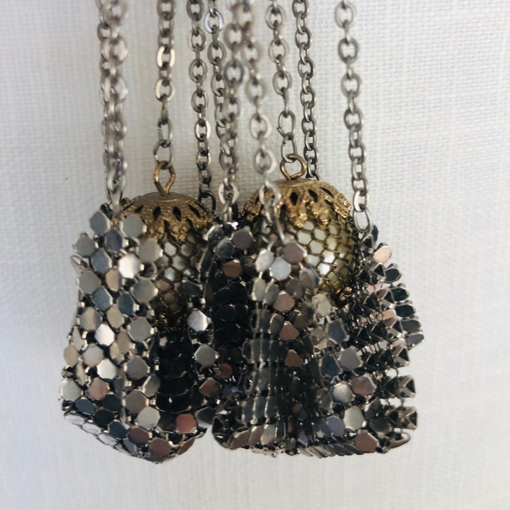 Disco balls in a blanket gold and silver earrings. - Picture 3 of 8